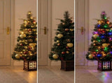 Christabelle 1.2m 4ft Deluxe Mountain Pine Potted Christmas Tree Pre Lit Multi Function LED Art 112_SENDMP4P