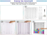 Paint Organizer, 63 Holes Acrylic Organizer Craft Storage Crafts Holder Vertical V1370-AZ4-08083