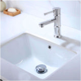 Chrome Copper Pop Up Sink Drain with Universal Automatic Overflow Large Drainage V1237-ZY-528-312