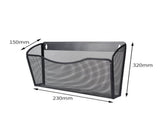 Tutuviw Wall Mount File Organizer Metal Letter Size Black V1189-WXFWAL-20260319-01071