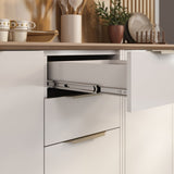 Base Kitchen Steel Cabinet/Cupboard with 3 Doors 2 Drawers - Renova White Flat Pack DIY V1112-3500001965