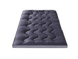 Giselle Bedding 5cm Pillowtop Topper Bamboo Polyester Blend Fibre Pad for Back Pain Relief Washable TOPPER-WA-CHAR-S