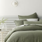 Bianca Bari Green Polyester Cotton Bedspread Set King V442-BCA-BEDSPREAD-BARI-GREEN-KI