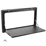 Folding Caravan Table Lockable Space-Saving Portable Table for Camper, Motorhome & RV, 25kg V1181-AT006-BK