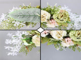 Spring Door Wreath Hanging Decorative Lintel Wreath Artificial Peony Flower Swag for Wedding Arch V1294-YM0523-220224XY01-4