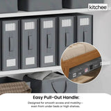 10x Kitchee Foldable Bed Sheet Storage Box Linen & Closet Organiser Grey V238-SUPDZ-41188849090640