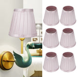 6pcs Lampshade Replacement for E14 Bulb Interface Wall Light Ceiling Light Cover Shade Pink Purple V1294-YM0901-3119200090511