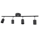 Tracking Lights Ceiling LED 4 60W Adjustable Angle Foldable Matte Black 4 Light Tracking Lighting V1294-YM0703-3119230078411