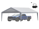 Carport Replacement Canopy Cover 12 x 20 ft, Garage Top Tent Shelter Tarp Heavy-Duty Waterproof & UV V952-CKPB12X20FTH7X9QGV0