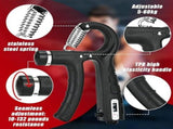 Hand Grip Strengthener,Grip Strength Trainer,22-132 Lbs Adjustable Resistance Forearm Exerciser V1192-AZ-W-31913