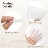 150PCS Sulfuric Acid Paper Envelopes, 4.5" x 6.6" A6 V-Flap Translucent Envelopes for Wedding V1369-AZ3-W-08831