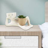 Artificial Potted Plant Fake Plant Decors for Room Cute Bedroom Accessories Ornaments Indoor Fake V1369-AZ3-W-13934