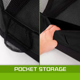 Portable Soft Dog Cage Crate Carrier L BLACK V274-PET-3002L-BK