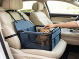 Blue Easy Install Dog Car Seat - Dark Blue Waterproof Foldable Dog & Cat Booster Seat with V888-ELOSUNG54511
