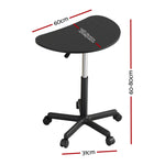 Artiss Laptop Desk Portable Height Adjustable Table Caster Wheels 60CM Black LA-DESK-RD-60-BK