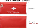 6 Pcs Red First Aid Bag,Tutuviw Empty First Aid Kit Pouch,Compact Portable Medical Bag for V1189-WXFWAL-20260319-00356
