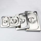 SOGA 2X Gastronorm GN Pan Lid Full Size 1/1 Stainless Steel Tray Top Cover GP5501-JLID1F-X2