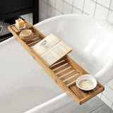 Bamboo Bath Caddy, Tray,Organiser Natural V178-85048