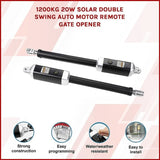 1200KG 20W Solar Double Swing Auto Motor Remote Gate Opener V63-823051