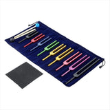 Tuning Fork Set, 9 PCS Color Tuning Forks for Healing Chakra,Sound Therapy,Keep Body,Mind and Spirit V1369-AZ3-W-08374