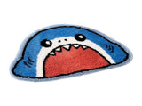 Shark Shaped Area Rug, Super Absorbent Non Slip Floor Mat For Bathroom Bedroom, Soft Plush Home V1192-AZ-W-24398