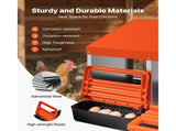 Chicken Nesting Boxes, 4 Compartments, Metal Egg Laying Boxes with Protective Collection Lids, Roll V952-JSCDX1530INCI7BMT002V0