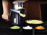 Rotary Cheese Grater with Handle, Manual Vegetable Slicer Grater with 5 Detachable Stainless Steel V1192-AZ-W-5581