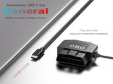 OBD Car Dash Cam Monitoring Cable - 12V/24V Hardwire Power Cable for Dash Cameras V1192-D16
