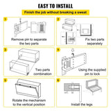 DIY Murphy Bed Springs Mechanism Hardware Kit Horizontal for Twin Size Bed V952-CJCFCJ00000000001V0