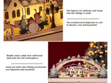 Christmas House LED Christmas Forest Scene Wooden Christmas Village for Shopping Mall Window V1294-YM0714-10309791