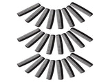 200Pcs Dual Tooth Black Pocket Combs for Men Compact Travel Hair Dressing and Styling V1366-AZ2-W-17386