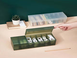 Data Cable Organizer Box, 7 Compartments Charge Cable Management Storage Box, USB Cord Sorter Desk V1189-LWWAL-20260401-06365