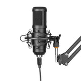 USB Microphone 24Bit/192KHZ Gaming PC Metal Mic Boom Arm Plug & Play,Shock Mount Kit V1369-AZ3-W-22067