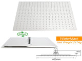 WELS 16" Rainfall Shower Head 300mm Ceiling Dropper Extension Arm Chrome Square Set V1233-A502F300KSS116