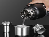 Antibacterial 316 Stainless Steel Vacuum Flask 600ml Tea Infuser & Insulated Bottle for Hot/Cold V1188-MS-309-001