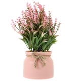 Realistic Artificial Potted Flower Plant for Home, Garden, Patio, Office Decor, Indoor Outdoor Use, V1369-AZ3-W-12852