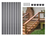 Staircase Balusters 51 Pack, 660 mm Aluminum Stair Balusters, 19 mm Water-Proof Round Metal Spindle V952-YXKLGZL51G26MV0FMV0