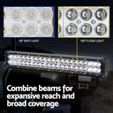 Giantz LED Driving Light 20 Inch Flood Spot Light Bar Driving Lamp Offroad Truck CAR-DL-LED-BAR-20-BK