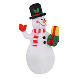 1.5m Inflatable Christmas Snowman Colorful Light Windproof Rope Automatic Blow Up Snowman for V1294-YM0706-3115230076114