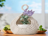 Woven Breads Baskets, Oval Small Fruit Baskets, Stackable Plastic Wicker Baskets for Serving V1189-LWWAL-20260401-06781