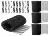 4Pack Gutter Guard Mesh Rolls, 20 Feet Gutter Leaf Guards with 40 Clip Hooks, DIY Rain Gutter Covers V1369-AZ3-W-12687
