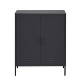 Artiss Buffet Sideboard Metal Cabinet - SWEETHEART Charcoal AI-LOCKER-MI-BK