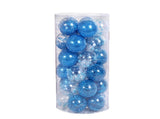 30Pcs Decorative DIY Tree Hanging Balls-Lake Blue 6cm V1263-JX-777
