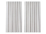 Marlow 100% Blackout Curtain 2-Panel Thermal Linen Look Curtain Draperies Window CD1023-NW-180X230-AU