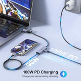 BENFEI 408GY USB-C to USB-C+A + PD Video/Audio Capture Card Supporting Full HD 1080P 60FPS V28-ELEBEN408GY