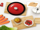 Toque 8 Pcs Natural Bamboo Placemat Coaster Storage Dish KT1015-AU