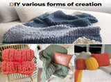 Chunky Yarn for Hand Knitting Soft Jumbo Bulky Fluffy Yarn for Crocheting Blanket Scarf DIY 8 Pack V1258-DP02-C-1322