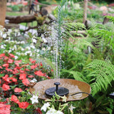 5W Solar Fountain Pump with 6 Nozzles, Floating Bird Bath, Solar Powered Garden Water Pump V1188-MS-325-1376
