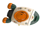 Cartoon Style Space Rocket Piggy Bank Money Bank Money Saving Jar Boys Girls Gift Morandi Green V1294-YM0703-3117230042012
