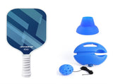 4-piece Blue Complete Pickleball Training Set Pickleball Starter Training Kit with Paddle Ball V888-ELOSUNG53202